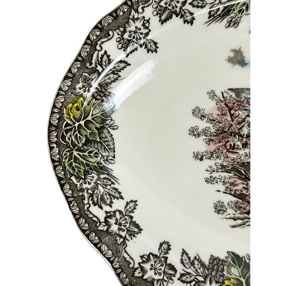 Johnson Bros Friendly Village England Vintage Village Green 12.5" Sandwich Tray! - Picture 3 of 8